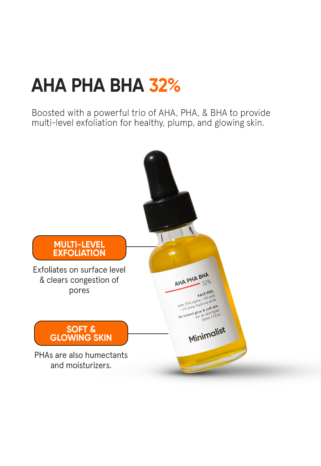 AHA, BHA, PHA Peeling Solutions for Glowing Skin – Minimalist