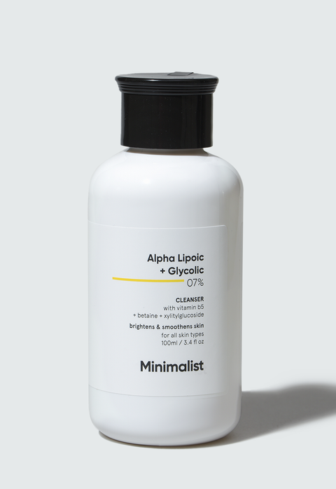 Minimalist Alpha Lipoic + Glycolic 7% Cleanser 100 ml