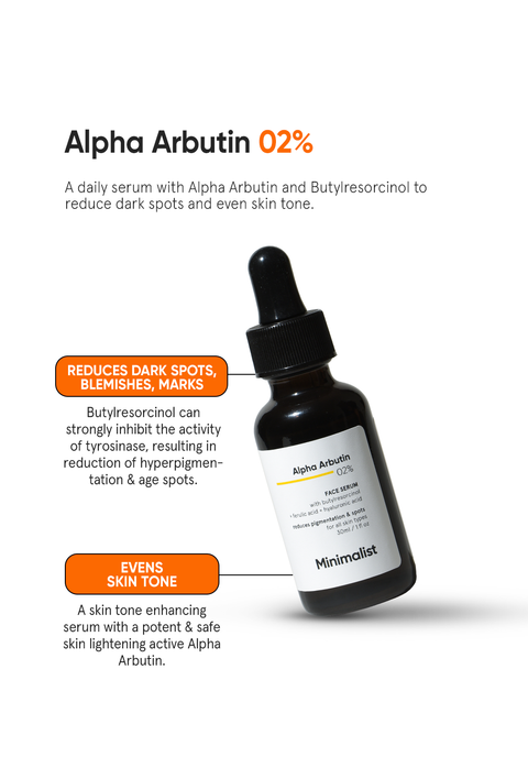 Minimalist Alpha Arbutin 2% Face Serum 30 ml