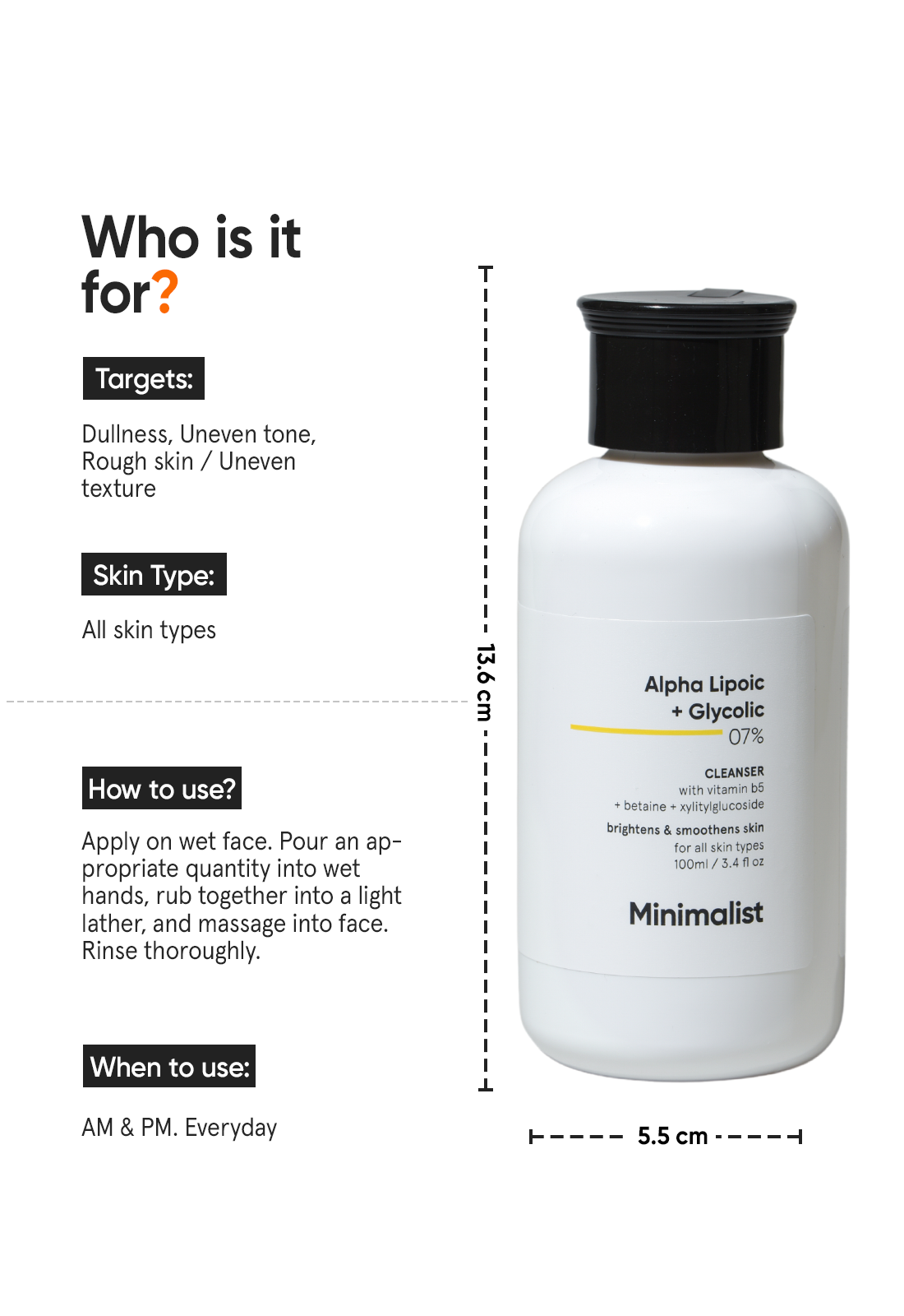Alpha Lipoic + Glycolic 7% Cleanser