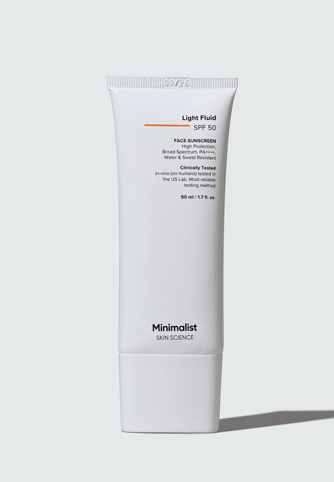 Minimalist Light Fluid SPF 50 Sunscreen PA++++ 50 ml