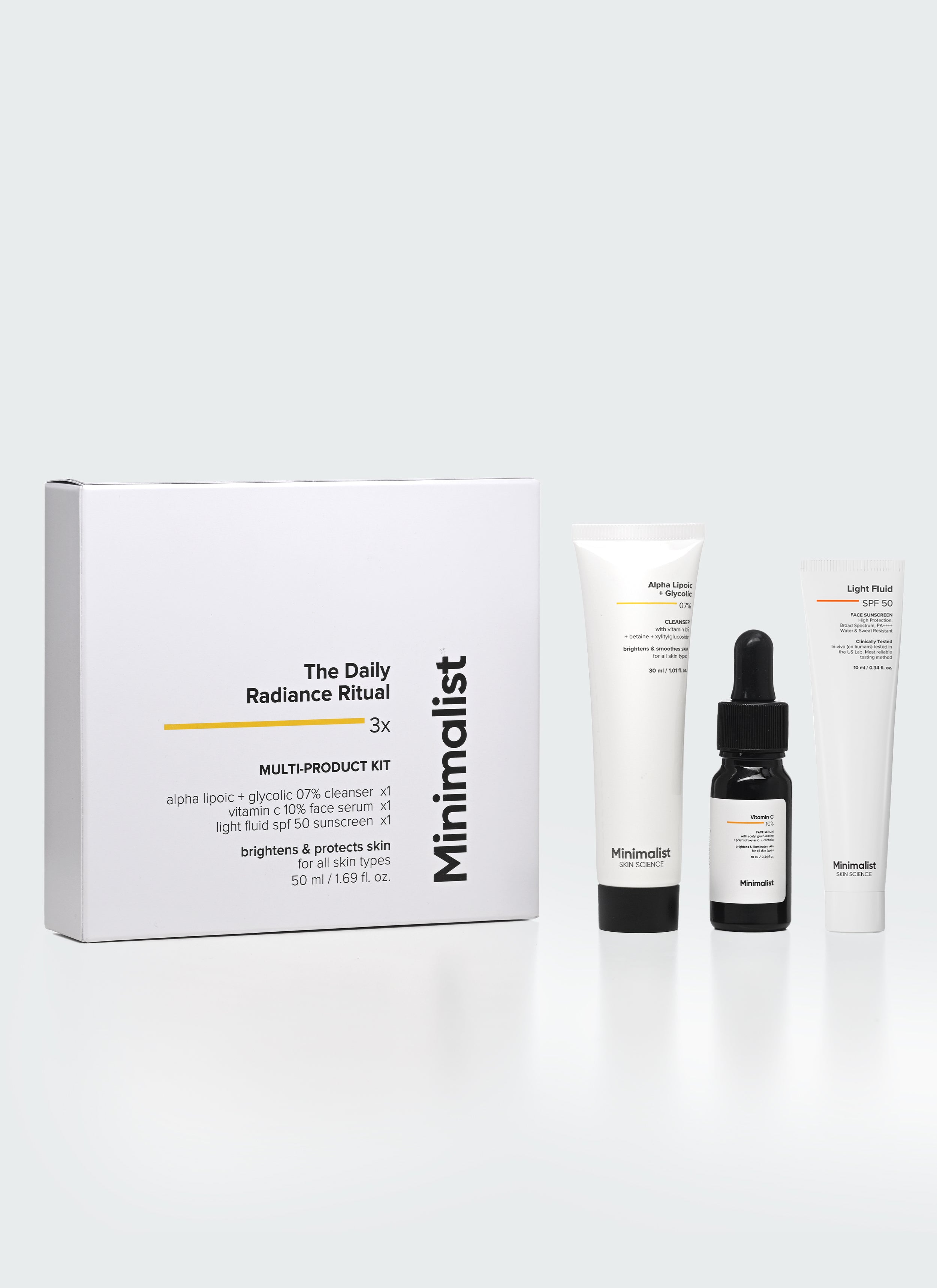 The Daily Radiance Ritual 3x Kit 50ml - Image 1