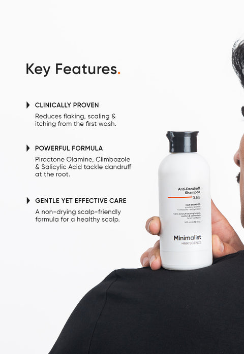 Minimalist Anti-Dandruff Shampoo 3.5% 200 ml