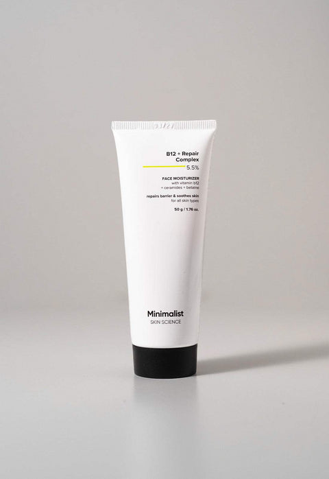 B12 + Repair Complex 5.5% Face Moisturizer | Barrier Repair | Minimalist