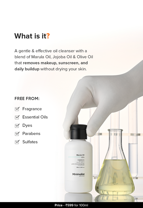 Minimalist Marula Oil 5% Cleansing Oil 100 ml