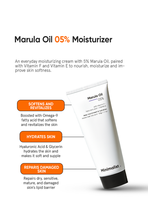 Minimalist Marula Oil 5% Face Moisturizer 50 g