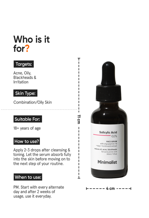 Minimalist Salicylic Acid 2% Face Serum 30 ml