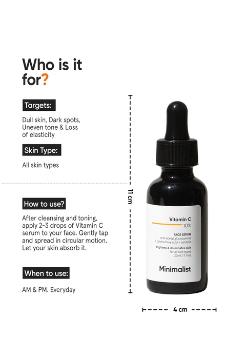 Minimalist Vitamin C 10% Face Serum 30 ml
