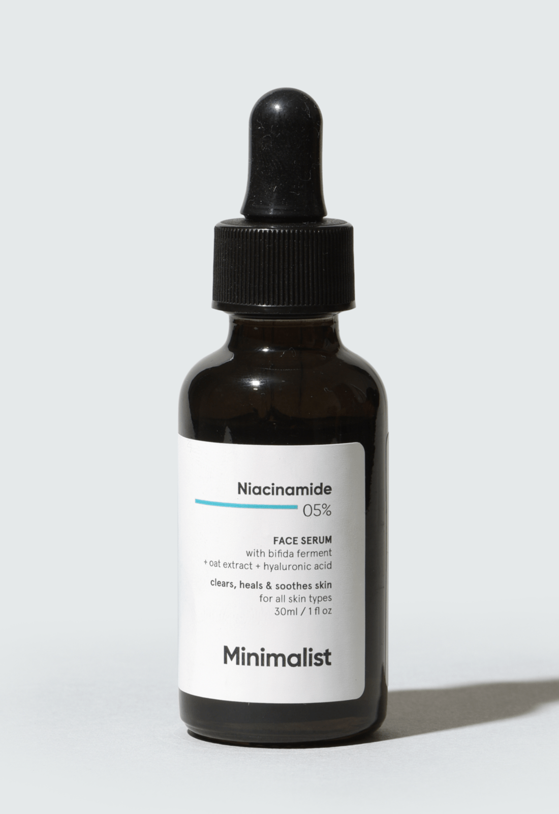 Niacinamide 5% for Clear Skin (Evens Skin Tone & Repairs) - Face Serum with Vitamin B3 & Hyaluronic Acid 1% for Dry, Sensitive Skin | Minimalist